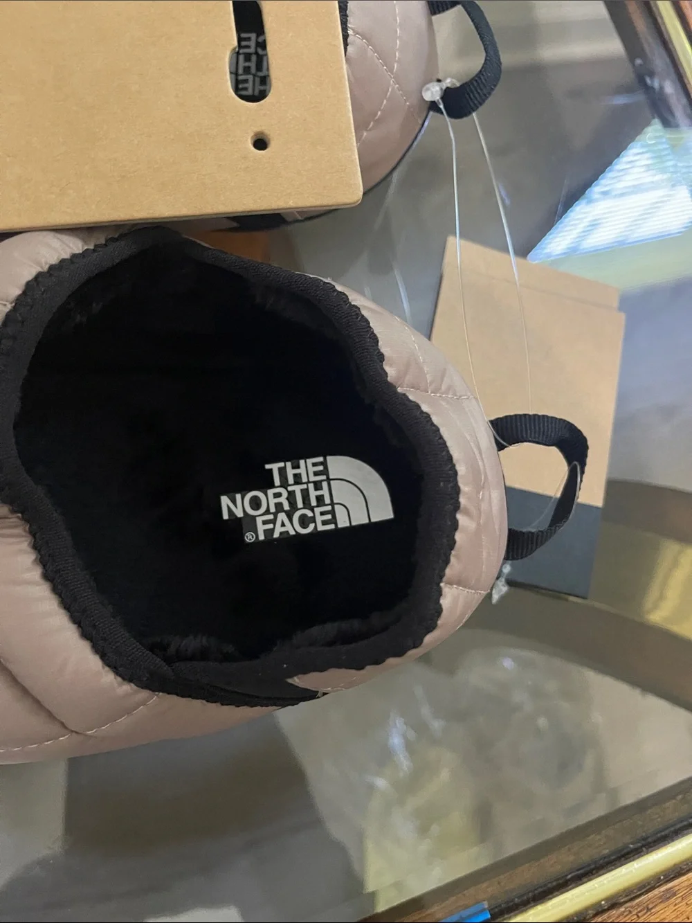 The North Face quilted slip